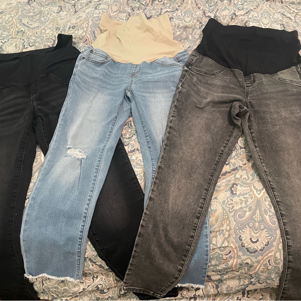 Lot of 3 Sonoma & a:glow Maternity Jeans